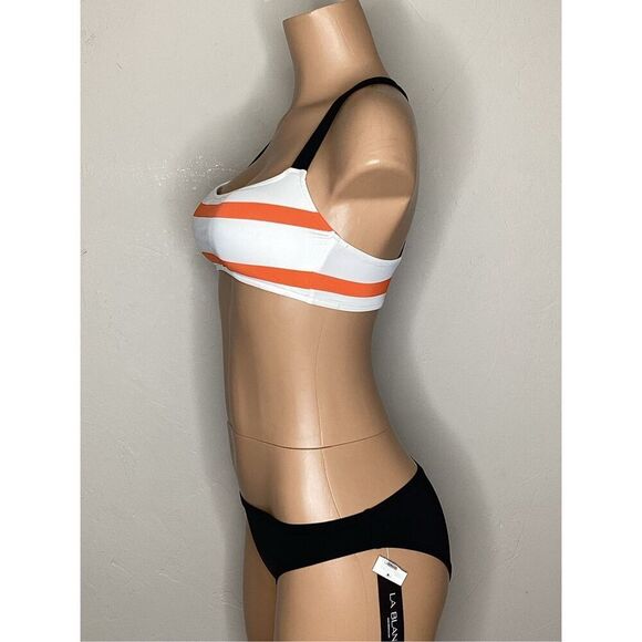New. POLO & La Blanca stripe bikini. Small. Retails $169 - Picture 4 of 8